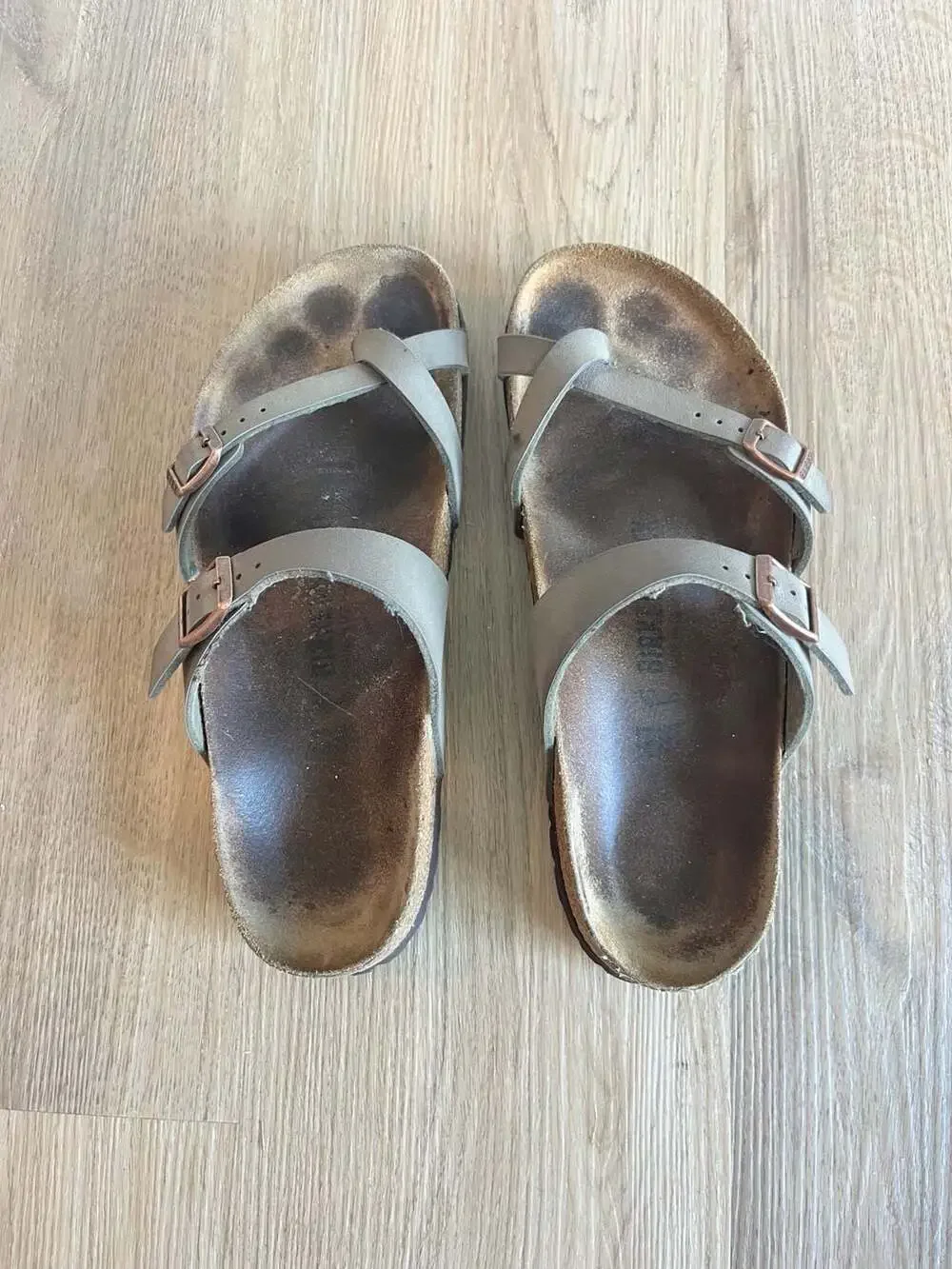 Birkenstock, Mayari Toe-Loop Sandals, Taupe Stone, 41 EU/9.5-10 US